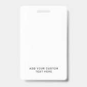 Einfache Lanyard-Karte mit benutzerdefiniertem QR- Ausweis (Rückseite)