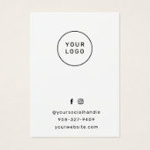 Einfache Lash Aftercare Eyelash Extensions Card (Vorderseite)