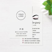 Einfache Lash Aftercare Eyelash Extensions Card (Schreibtisch)