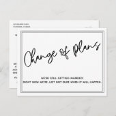 Einfache, Lässige Änderung von Plänen verzögert Ho Postkarte (Vorne/Hinten)