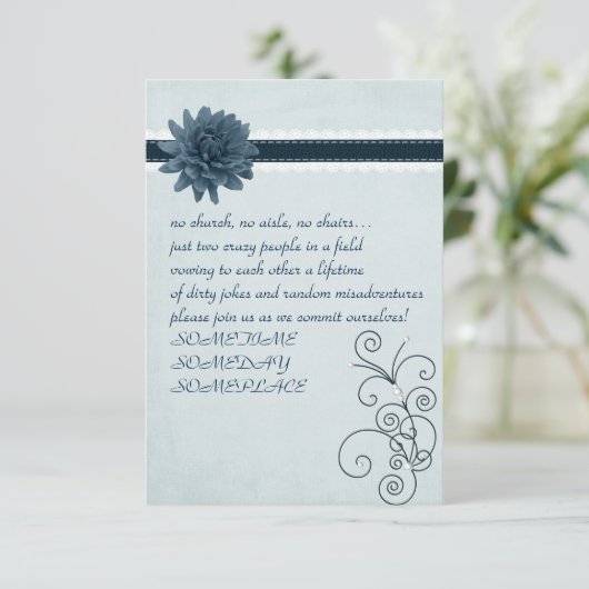 Einfache Lässige Einladung (Stehend Vorderseite)