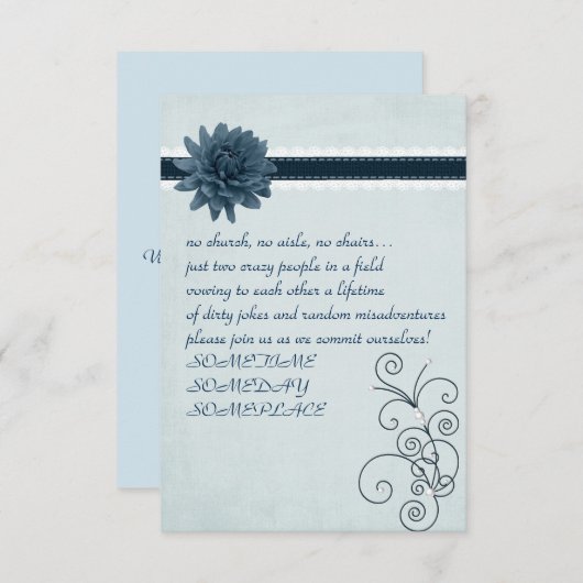 Einfache Lässige Einladung (Vorne/Hinten)