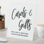 Einfache Lässige Handschriftenkarten und Geschenke Sockelschild (In Situ)