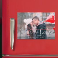 Einfache Lässige Hochzeit Foto Das Date Magnet spe