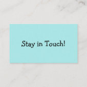 Einfache, Lässige, türkisfarbene "We ve Moved"-Kar Visitenkarte (Rückseite)