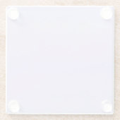 Einfache Lavendel Glasuntersetzer (Rückseite)