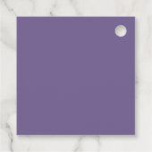 Einfache Lavendel-Hochzeit Danke Geschenkanhänger (Rückseite)