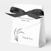 Einfache Lavendel-Hochzeit Geschenkschachtel (Vorderseite)