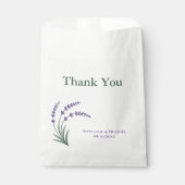 Einfache Lavendel-Hochzeit Geschenktütchen (Vorderseite)