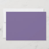 Einfache Lavendel-Hochzeit Save The Date Einladung (Rückseite)