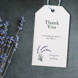 Einfache Lavendel-Hochzeits-Dankeschön-Geschenkanh Geschenkanhänger