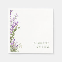 Einfache Lavendel-Hochzeitscocktail II mit Grün