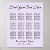 Einfache Lavendel-Hochzeitsstiftung Poster (Vorne)