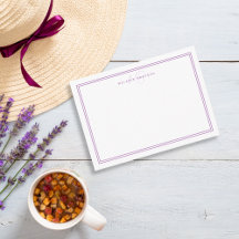 Einfache Lavendel Minimalistisch Monogramm Zwei Gr