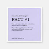 Einfache Lavendelfeststellung Serviette (Vorderseite)