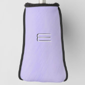 Einfache Lavender Personal Initial Golf Headcover (Rotieren 90)