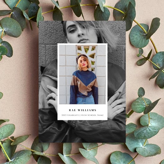 Einfache Layered Fotografy Grad Ankündigung