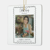 Einfache Leaf-Beerdigung - Lebensfeier Keramikornament (Links)