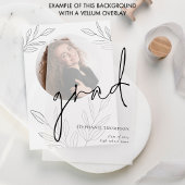 Einfache Leaf Foto Grad Abschluss Ankündigung