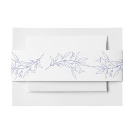 Einfache Leaf-Hochzeit Einladungsbanderole