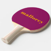 Einfache, lebendige Rosa Orange-Bezeichnung Tischtennis Schläger (Vorderseite)