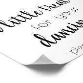 Einfache Leckerei für Tanzfüße | Black Script Even Poster (Ecke)
