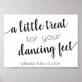 Einfache Leckerei für Tanzfüße | Black Script Even Poster (Vorne)