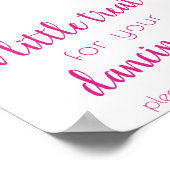 Einfache Leckerei für Tanzfüße | Hot Pink Ereignis Poster (Ecke)