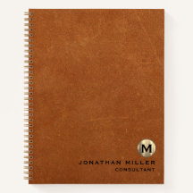 Einfache Ledergoldmonogramm