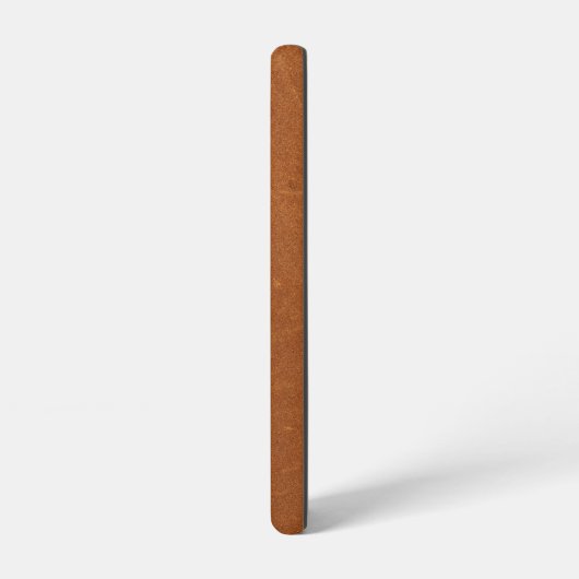 Einfache Ledergoldmonogramm Samsung Galaxy Hülle (Linke Seite)