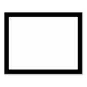 Einfache leere Rechteck-Thicker-Grenze Gummistempel (Prägung)