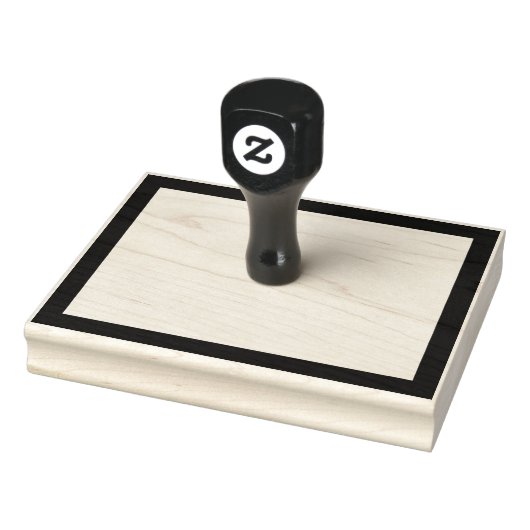 Einfache leere Rechteck-Thicker-Grenze Gummistempel (Stempel)