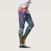 Einfache Leggings der Gebirgslandschaftsgrafik-| (Rechts)