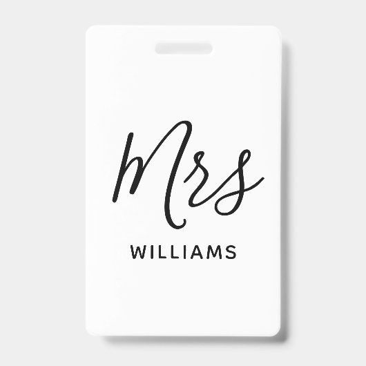 Einfache Lehrerin Personalisiert Name Lanyard ID Ausweis (Vorderseite)