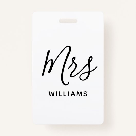 Einfache Lehrerin Personalisiert Name Lanyard ID Ausweis (Vorderseite)