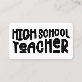 Einfache Lehrerin Visitenkarte