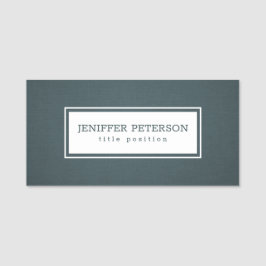 Einfache Leinwand Namensschild