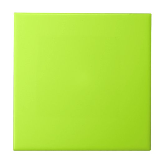Einfache Lemon Limette grüne Solid-Farbe Fliese (Vorderseite)