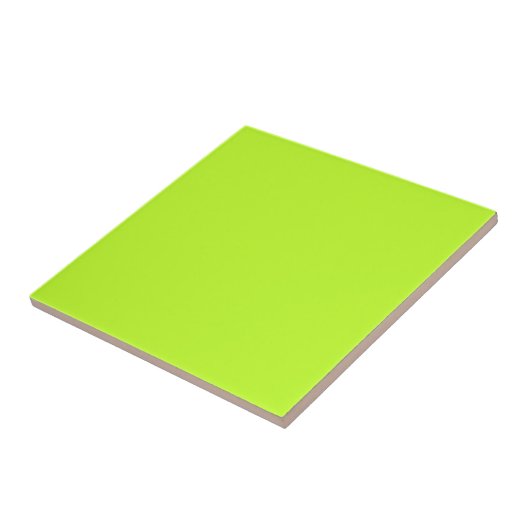 Einfache Lemon Limette grüne Solid-Farbe Fliese (Seite)