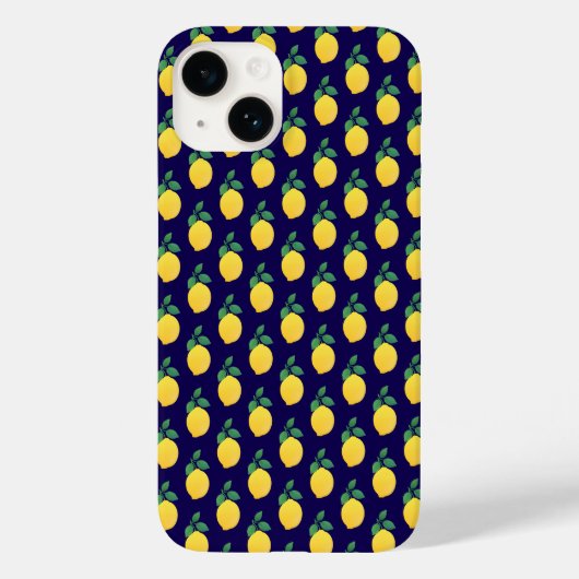 Einfache Lemonen Case-Mate iPhone Hülle (Rückseite)