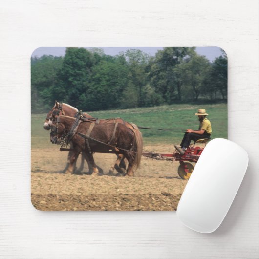 Einfache Leute des amischen Landes bei der Mousepad (Mit Mouse)
