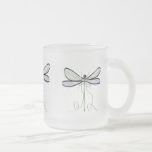 EINFACHE LIBELLEN-FROSTIERTE TASSE