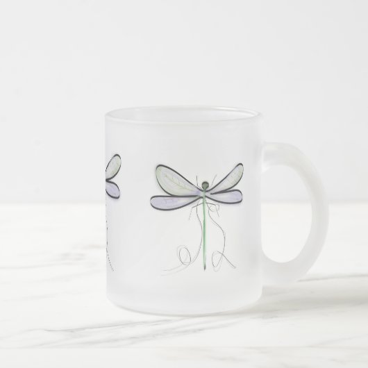 EINFACHE LIBELLEN-FROSTIERTE TASSE (Rechts)