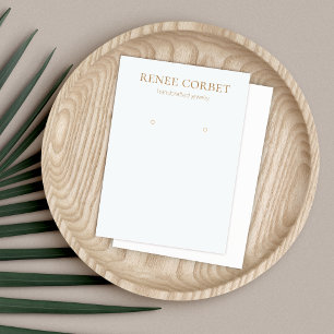 Einfache Lichtblau Ohrring Schmuckkarte