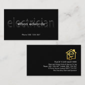 Einfache lichtdurchlässige elektrische Signage Visitenkarte (Vorne/Hinten)