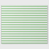 Einfache Lichtstreuung Grün und Weiß Streifen Geschenkpapier (Flach)