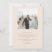 Einfache Liebe Danke Foto Wedding Vielen Dank (Rückseite)