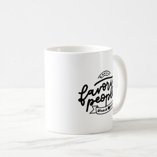 Einfache Liebe Furry Stylish Hand Letter Paw Print Kaffeetasse (VorderseiteRechts)