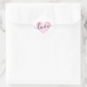 Einfache Liebe Kalligraphie Valentine | Aufkleber (Tasche)