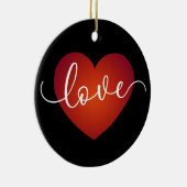 Einfache Liebe Kalligraphie Valentine | Ornament (Rechts)